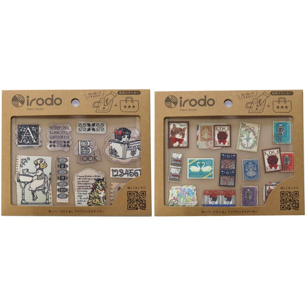 Irodo Fabric Transfer Sticker Set of 2 - Lecture & Tumble Stamp