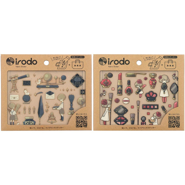 Irodo Fabric Transfer Sticker Set of 2 - Astronomical & Floral Makeup