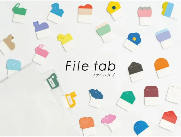 Kanmido Index File Tab Set of 2 - Shapes & Geometry | Sturdy Plastic Index for Clear Folders | papermindstationery.com