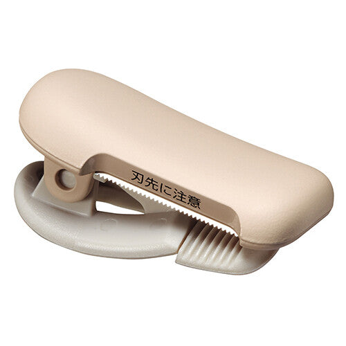 Kokuyo Calcut Clip Type 20-25mm Tape Cutter - Pastel Brown TSM401LS