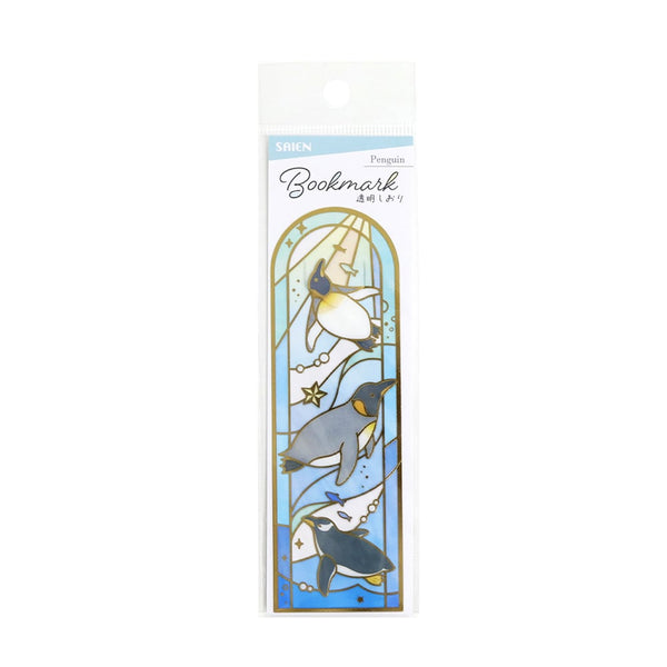 Kamiiso Transparent Bookmark - Penguin (Pack of 10) | papermindstationery.com