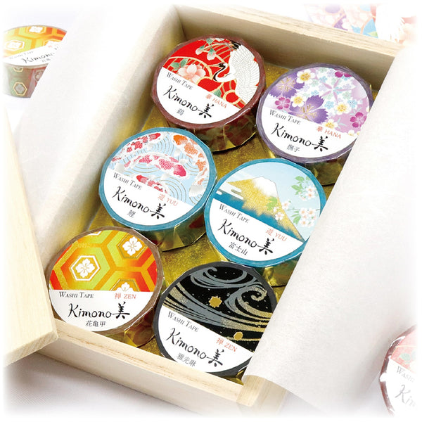 Kamiiso Kimono Bi Washi Masking Tape - Mt. Fuji, 15mm x 7m roll