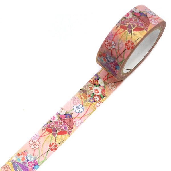Kamiiso Sansyo 15mm Washi Tape - Kimono Spool of Thread GR2075 | papermindstationery.com | 15mm Washi Tapes, 20251122, Kamiiso, New Arrival, Out of Stock