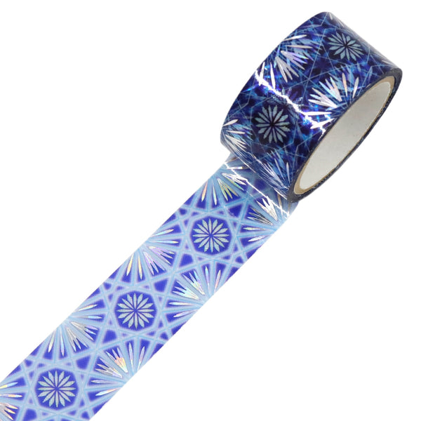 Kamiiso Japanese Traditional Beauty Kiriko (KIRIKO) Clear Tape - Modern, 20mm x 3m roll, Hologram Foil (Pack of 10) | papermindstationery.com