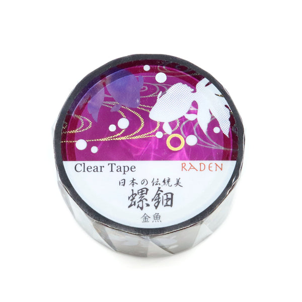 Kamiiso 20mm Clear Tape Traditional Japanese Beauty - Raden Goldfish (Pack of 10) | papermindstationery.com