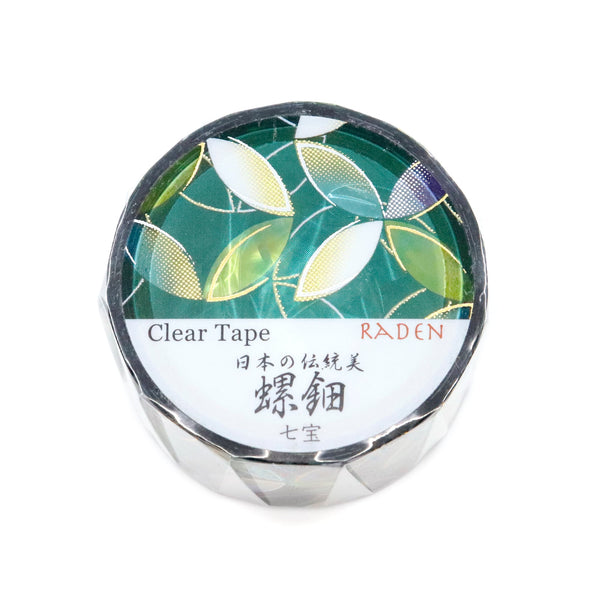Kamiiso 20mm Clear Tape Traditional Japanese Beauty, Raden Shippo (Pack of 10) | papermindstationery.com