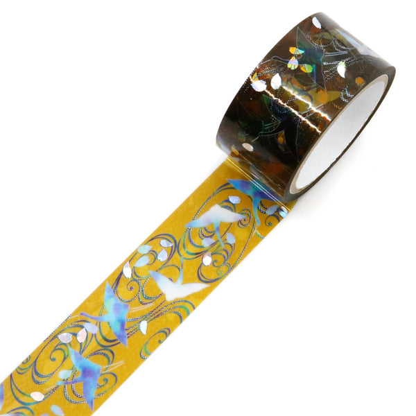 Kamiiso 20mm Clear Tape Traditional Japanese Beauty - Raden by Korin Tsuru (Pack of 10) | papermindstationery.com