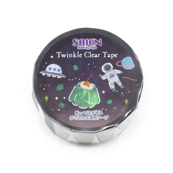 Kamiiso Saien 20mm Twinkle Clear Tape - Planet Jelly (Pack of 10) | papermindstationery.com