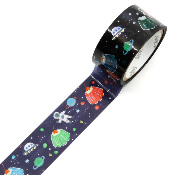 Kamiiso Saien 20mm Twinkle Clear Tape - Planet Jelly (Pack of 10) | papermindstationery.com