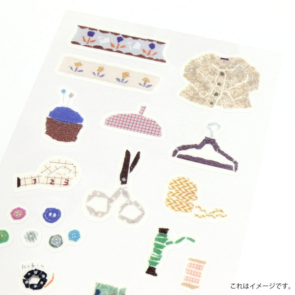 Kamiiso Miki Tamura Sticker Sheet - Sewing