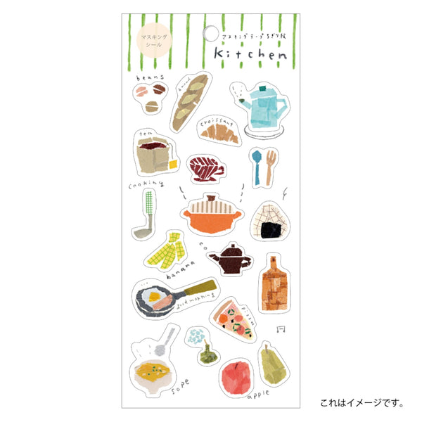 Kamiiso Miki Tamura Sticker Sheet - Kitchen