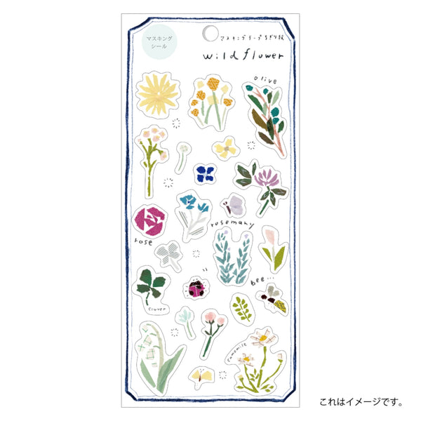 Kamiiso Miki Tamura Sticker Sheet - Wild Flower