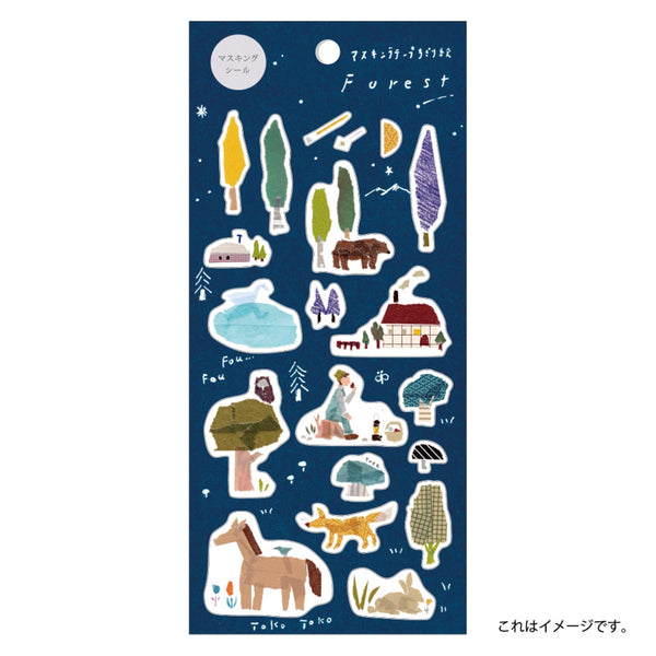 Kamiiso Miki Tamura Sticker Sheet - Forest