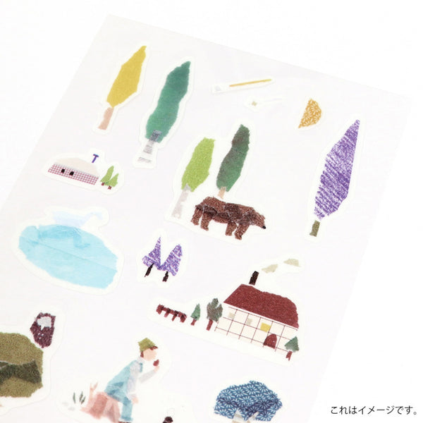 Kamiiso Miki Tamura Sticker Sheet - Forest