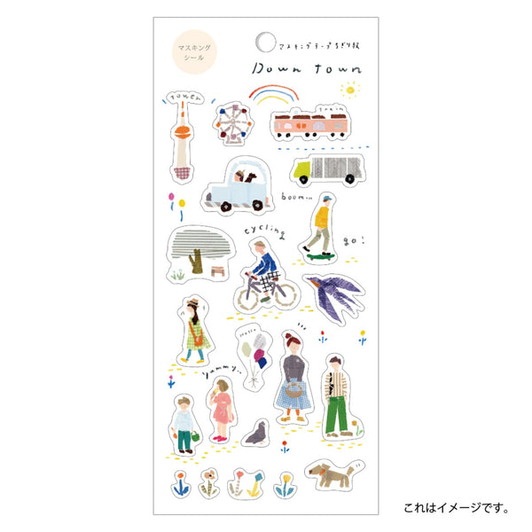 Kamiiso Miki Tamura Sticker Sheet - Down Town