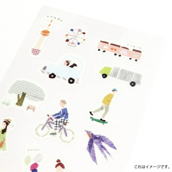Kamiiso Miki Tamura Sticker Sheet - Down Town