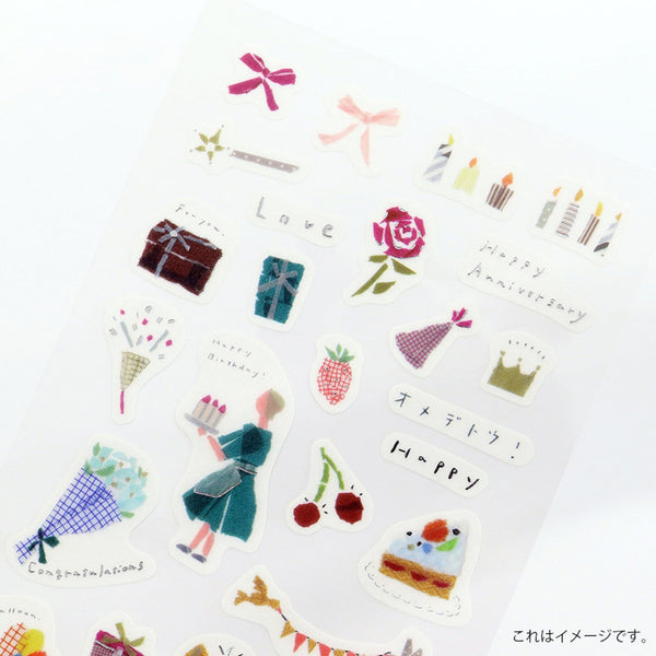 Kamiiso Miki Tamura Sticker Sheet - Anniversary, Silver Foil