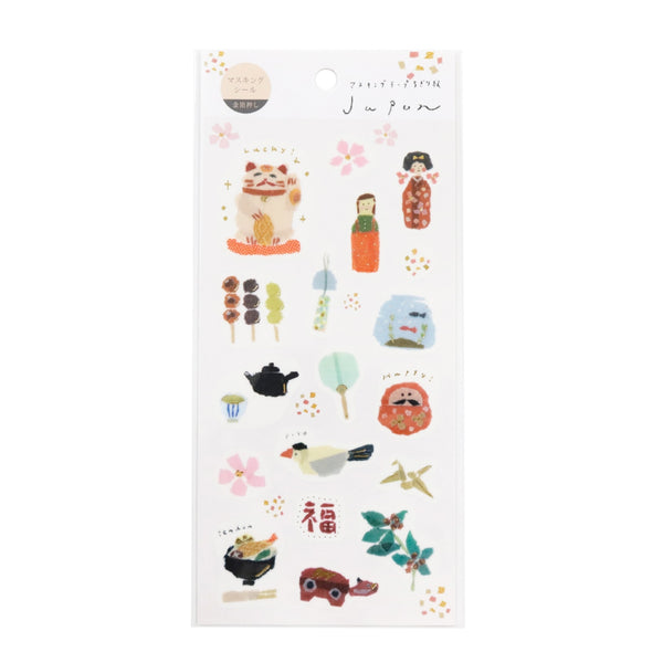 Kamiiso Miki Tamura Sticker Sheet - Japan, Gold Foil