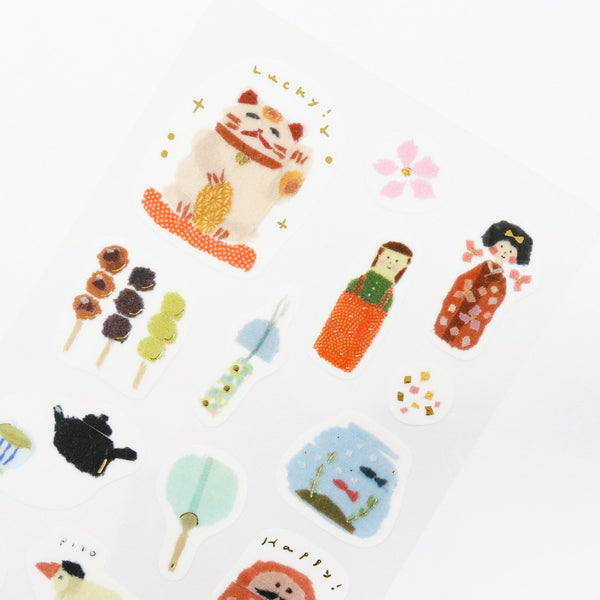 Kamiiso Miki Tamura Sticker Sheet - Japan, Gold Foil