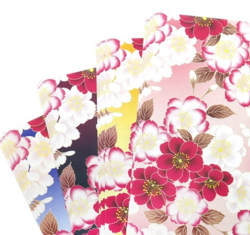 Kamiiso Kimono Beauty Stone Paper Origami - Yaezakura (Double Cherry Blossoms)