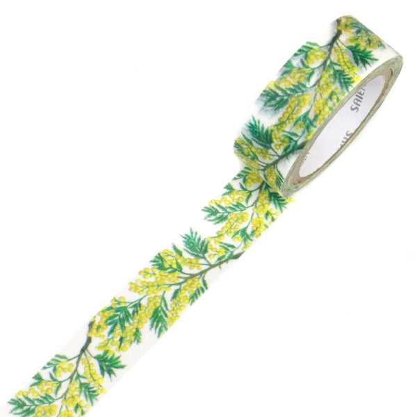 Kamiiso SAIEN Washi Masking Tape - Mimosa, 15mm x 7m roll