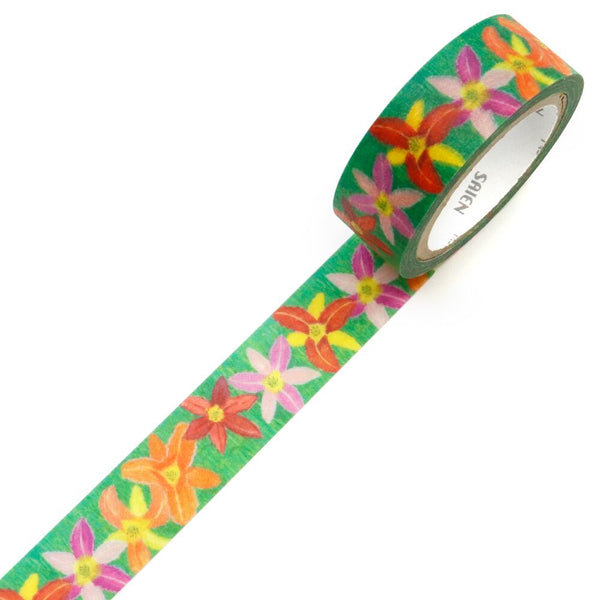Kamiiso Saien 15mm Washi Tape - Hemerocallis (Pack of 10) | papermindstationery.com