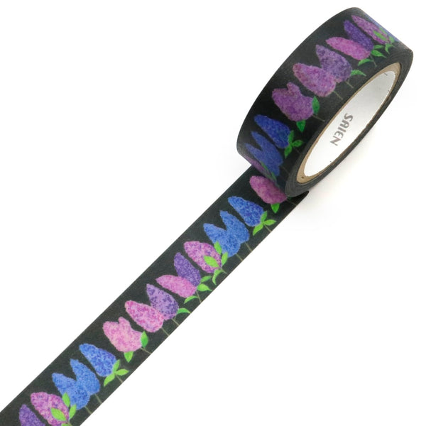 Kamiiso Saien 15mm Washi Tape - Lilac Flower (Pack of 10) | papermindstationery.com
