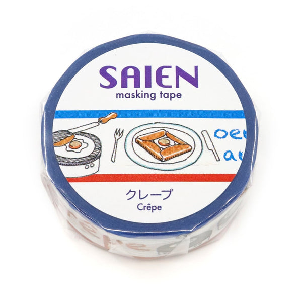 Kamiiso Saien 15mm Washi Tape - Crepe Crêpe (Pack of 10) | papermindstationery.com