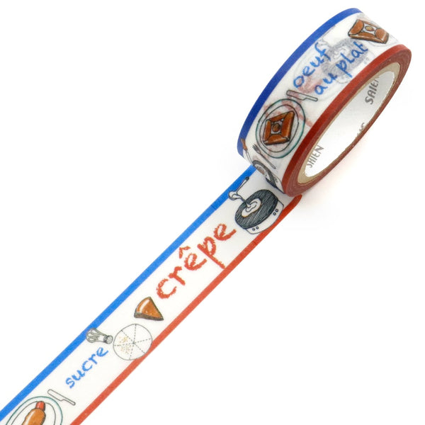 Kamiiso Saien 15mm Washi Tape - Crepe Crêpe (Pack of 10) | papermindstationery.com