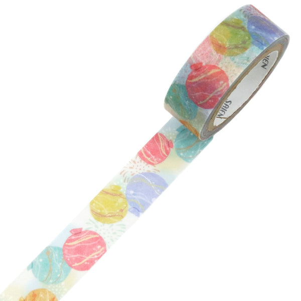 Kamiiso SAIEN Washi Masking Tape - Water Balloon , 15mm x 7m roll