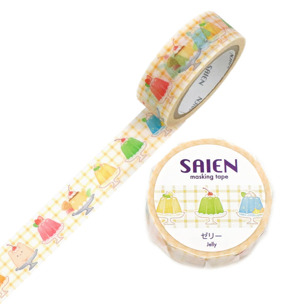 Kamiiso SAIEN Washi Masking Tape - Jelly , 15mm x 7m roll