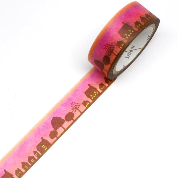 Kamiiso Miki Tamura Washi Masking Tape - Chigiri-e 5-Color Set: Nature