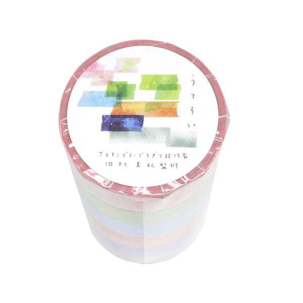 Kamiiso Miki Tamura Washi Masking Tape - Chigiri-e 6-Color Set: Utsuroi