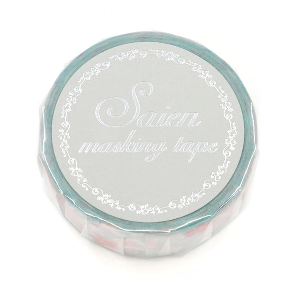 Kamiiso Saien 15mm Washi Tape - Sakura Bubble (Pack of 10) | papermindstationery.com