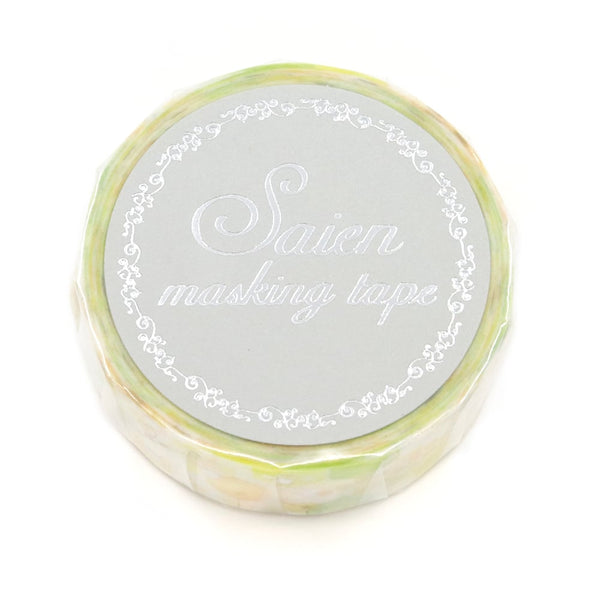 Kamiiso Saien 15mm Washi Tape - Honeycomb (Pack of 10) | papermindstationery.com