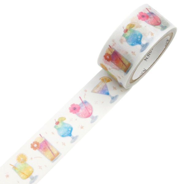 Kamiiso SAIEN Washi Masking Tape - Tropical Juice, 20mm x 7m roll