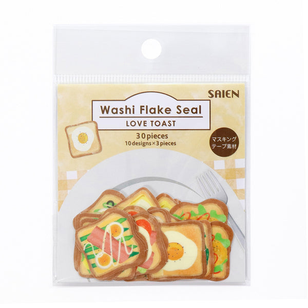 Kamiiso SAIEN Flake Stickers - LOVE TOAST: Egg