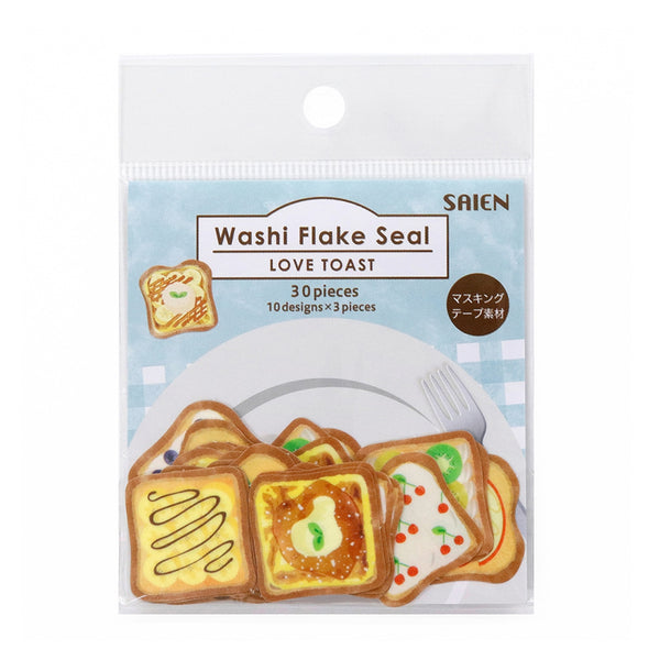 Kamiiso SAIEN Flake Stickers - LOVE TOAST: Sweets