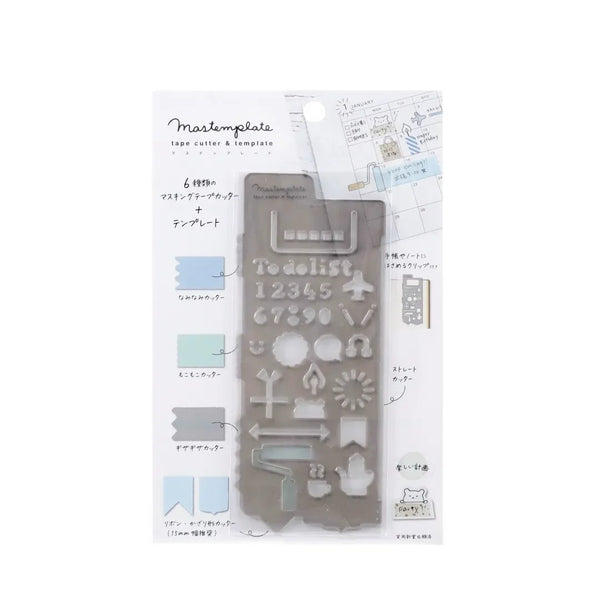 Kutsuwa Mastemplate Tape Cutter and Stencil - Schedule DE011D | papermindstationery.com