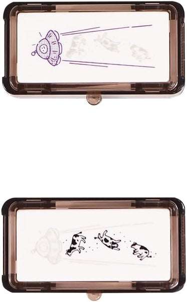 Kutsuwa Pre-inked Stamp Hancoco Deco - UFO & Cow (Pack of 3) | papermindstationery.com