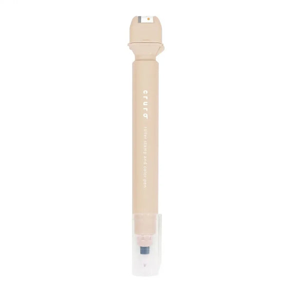Kutsuwa Cruro Stamp Pen - Latte Beige DE017BE | papermindstationery.com