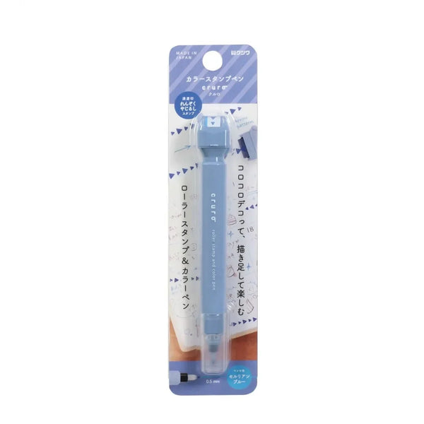 Kutsuwa Cruro Stamp Pen - Smoky Blue DE017BL | papermindstationery.com