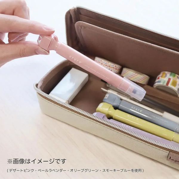 Kutsuwa Cruro Stamp Pen - Dessert Pink DE017PK | papermindstationery.com