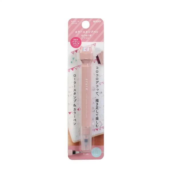Kutsuwa Cruro Stamp Pen - Dessert Pink DE017PK | papermindstationery.com