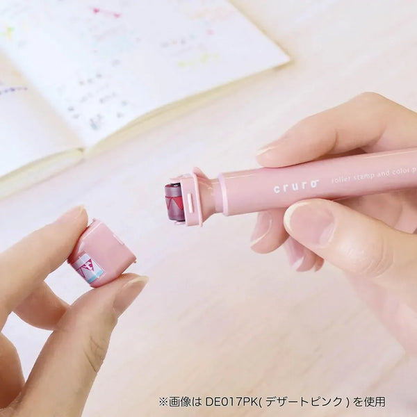 Kutsuwa Cruro Stamp Pen - Dessert Pink DE017PK | papermindstationery.com
