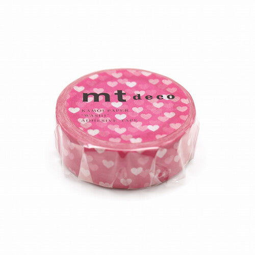 MT 15mm Washi Tape - Pink Hearts MT01D331R