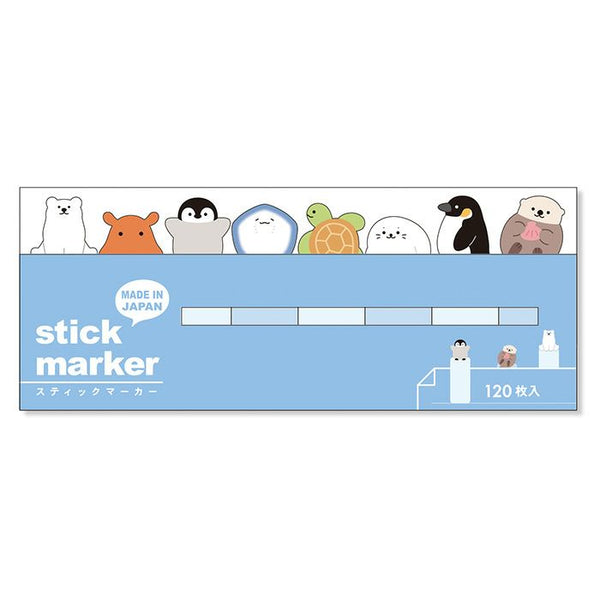 Mind Wave Sticky Note Page Marker Set of 3 - Sea Animal, Zoo Animal 1 & 2