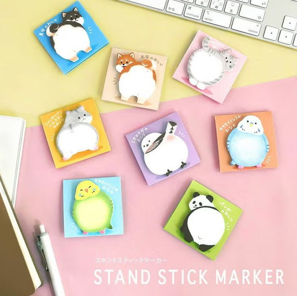 Mind Wave Stand Sticky Notes 57968 Akashiba Buttocks (Pack of 10) | papermindstationery.com