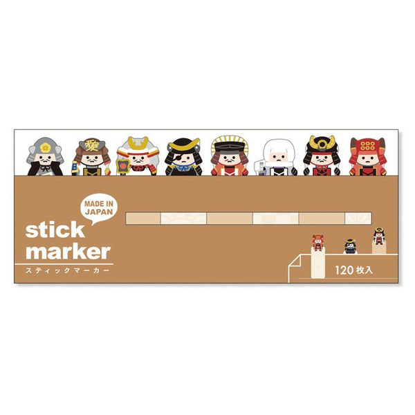 Mind Wave Sticky Note Page Marker Set of 3 - Sumo, Ninja & Samurai