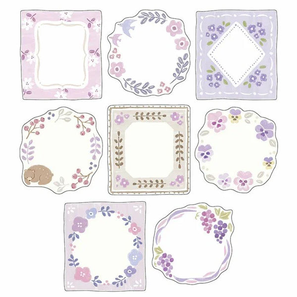 Mind Wave Ricordo Flake Stickers - Botanical Purple Frames 81808 | papermindstationery.com